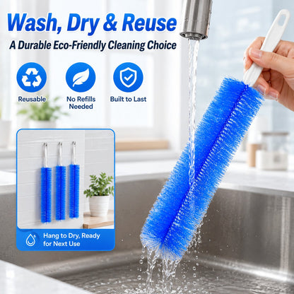 Bendable Microfiber Head,Reusable Dust Remover.