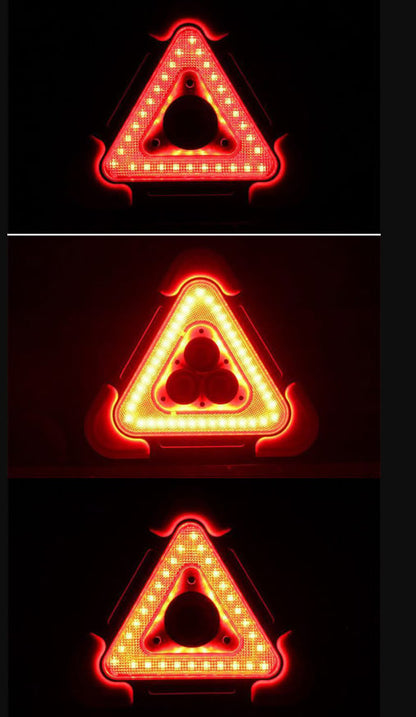 🔥2025 New Arrival🔥3-IN-1 Solar Emergency Triangle Warning Light at the Roadside.