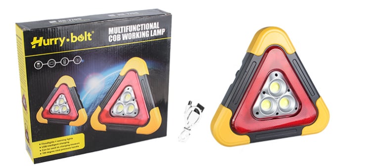 🔥2025 New Arrival🔥3-IN-1 Solar Emergency Triangle Warning Light at the Roadside.