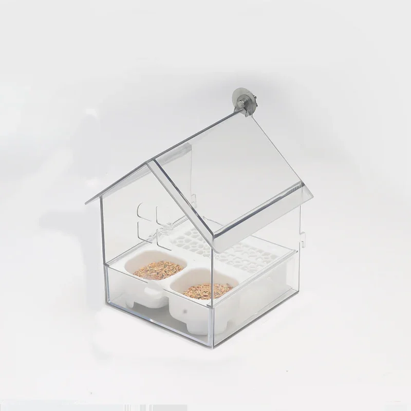 Pull-Out External Parrot Feeder