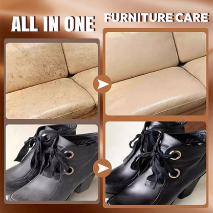 Leather Care & Cleaning Cream with Sponge