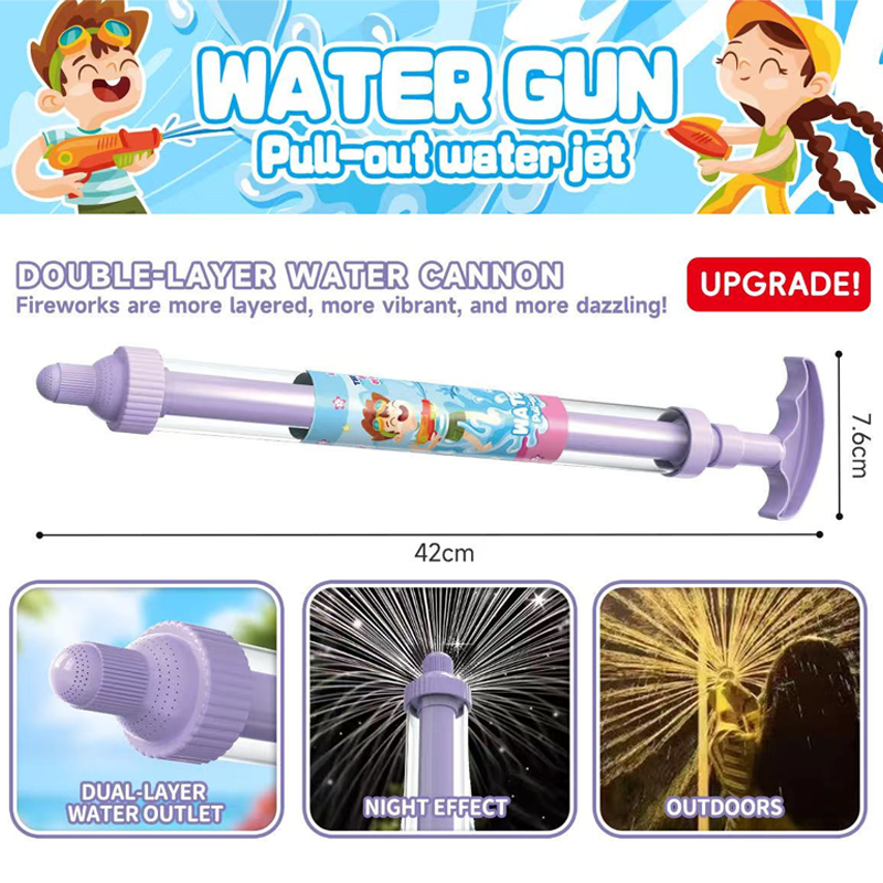 🌈 Bright rainbow LED water pistol | Summer fun that bursts into life as if by magic! ✨