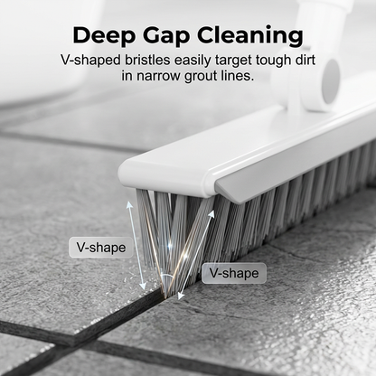 🧹 2-in-1 Grout & Corner Scrubber Brush with Squeegee🫧.