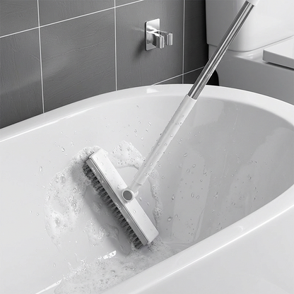 🧹 2-in-1 Grout & Corner Scrubber Brush with Squeegee🫧.