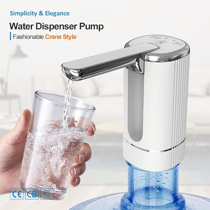 🏠 Automatic dispenser pump – multifunctional, silent & perfect for home, office, summer cottage & camping, fits most standard bottles 🌿.
