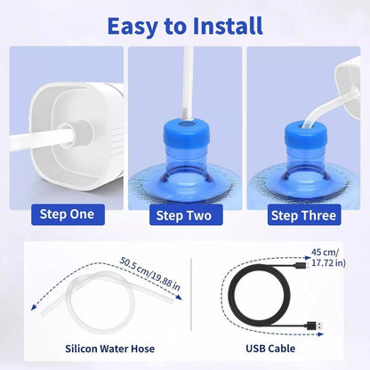 🏠 Automatic dispenser pump – multifunctional, silent & perfect for home, office, summer cottage & camping, fits most standard bottles 🌿.