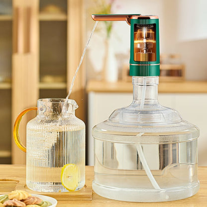 🏠 Automatic dispenser pump – multifunctional, silent & perfect for home, office, summer cottage & camping, fits most standard bottles 🌿.