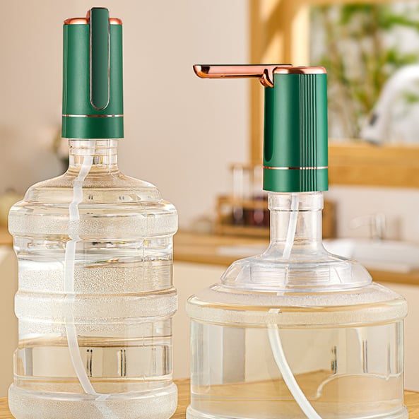 🏠 Automatic dispenser pump – multifunctional, silent & perfect for home, office, summer cottage & camping, fits most standard bottles 🌿.
