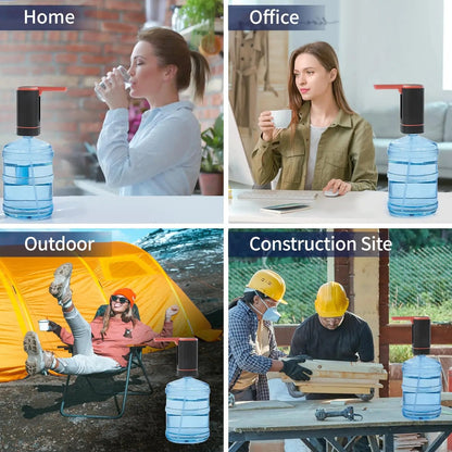 🏠 Automatic dispenser pump – multifunctional, silent & perfect for home, office, summer cottage & camping, fits most standard bottles 🌿.